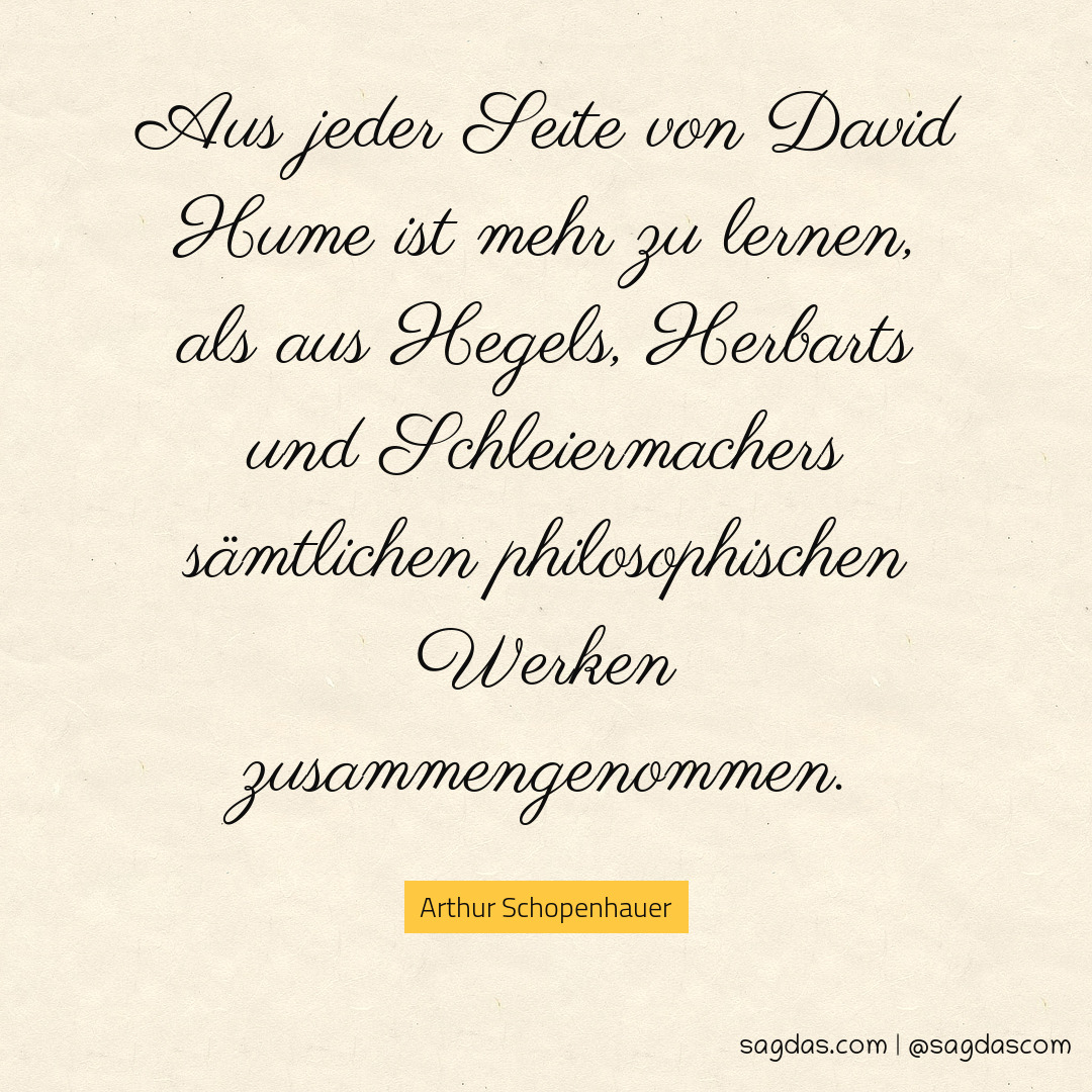 Arthur Schopenhauer Zitat Aus jeder Seite von David sagdas