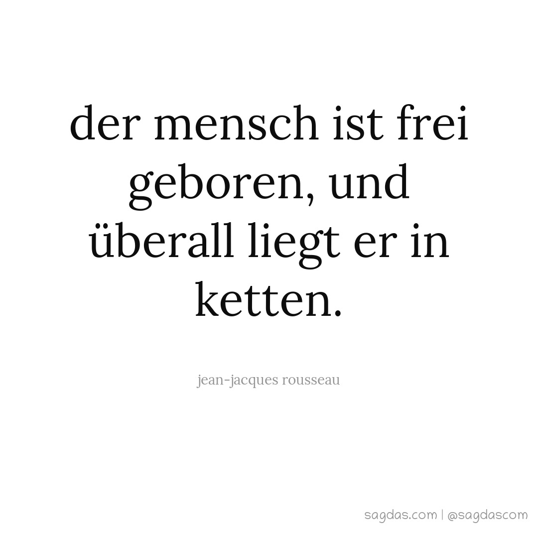 Download Der mensch ist frei geboren und ueberall liegt er a ketten For iPhone Free