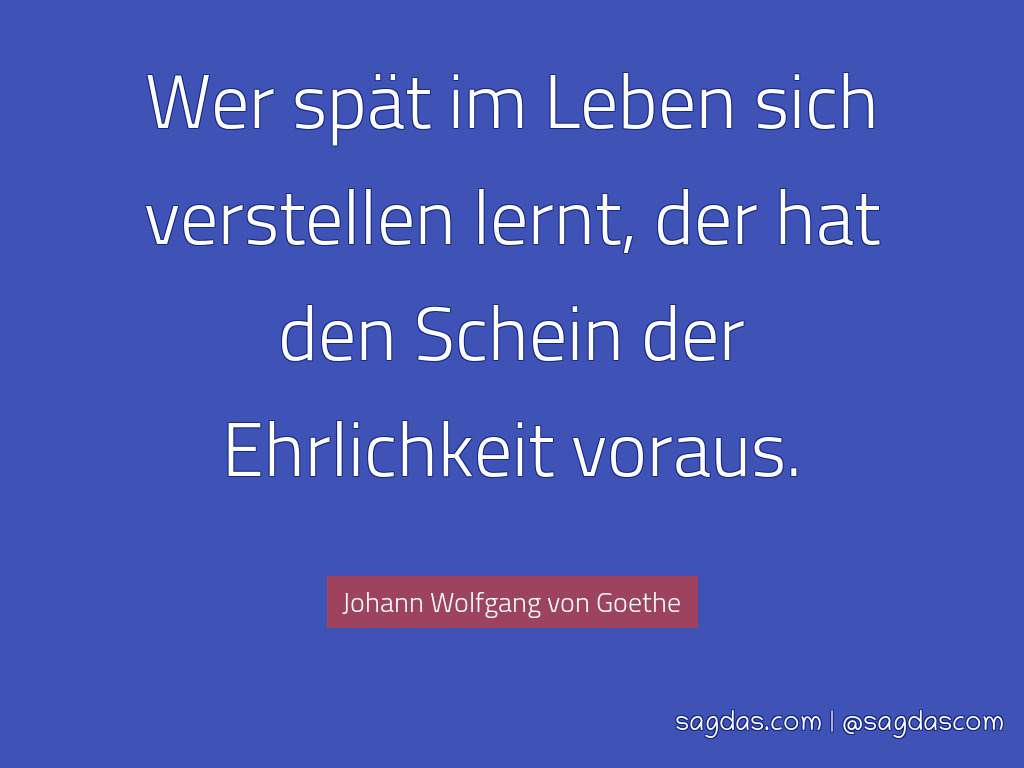 Johan Wolfgang Von Goethe Zitat Wer Spät Im Leben